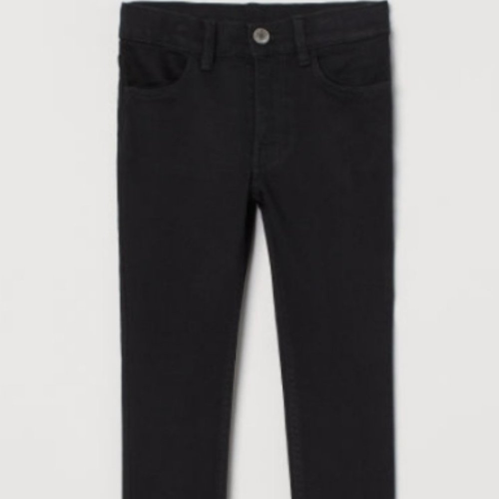 H&M Boy's Skinny Jeans in Black US Size 7 NWT